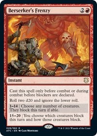 Berserker's Frenzy, Commander: Adventures in the Forgotten Realms