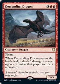 Demanding Dragon, Commander: Adventures in the Forgotten Realms