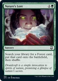 Nature's Lore, Commander: Adventures in the Forgotten Realms