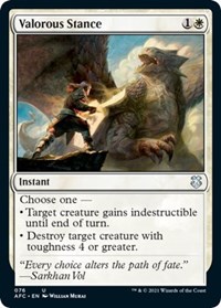 Valorous Stance, Commander: Adventures in the Forgotten Realms