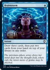 Brainstorm, Commander: Adventures in the Forgotten Realms