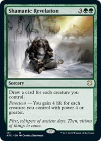 Shamanic Revelation, Commander: Adventures in the Forgotten Realms
