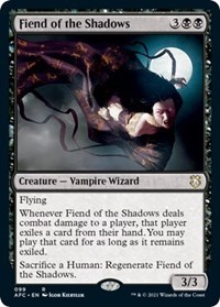 Fiend of the Shadows, Commander: Adventures in the Forgotten Realms