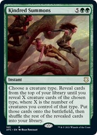 Kindred Summons, Commander: Adventures in the Forgotten Realms