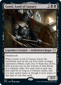 Gonti, Lord of Luxury, Commander: Adventures in the Forgotten Realms