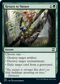 Return to Nature, Commander: Adventures in the Forgotten Realms