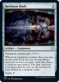 Heirloom Blade, Commander: Adventures in the Forgotten Realms