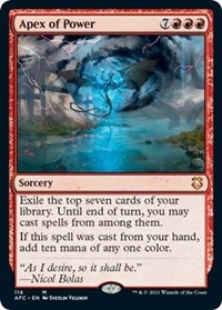 Apex of Power, Commander: Adventures in the Forgotten Realms