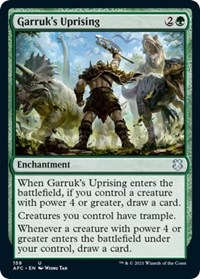 Garruk's Uprising, Commander: Adventures in the Forgotten Realms