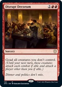 Disrupt Decorum, Commander: Adventures in the Forgotten Realms