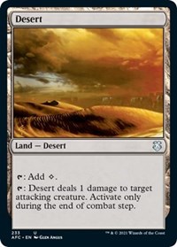 Desert, Commander: Adventures in the Forgotten Realms