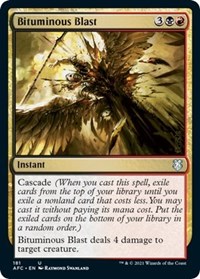 Bituminous Blast, Commander: Adventures in the Forgotten Realms