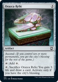 Orazca Relic, Commander: Adventures in the Forgotten Realms