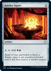 Rakdos Signet, Commander: Adventures in the Forgotten Realms