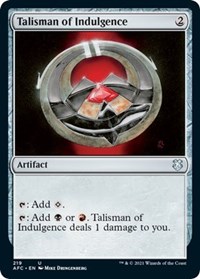 Talisman of Indulgence, Commander: Adventures in the Forgotten Realms