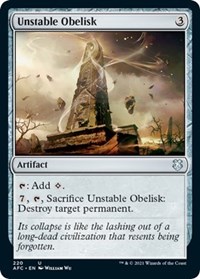 Unstable Obelisk, Commander: Adventures in the Forgotten Realms