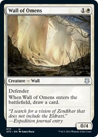 Wall of Omens, Commander: Adventures in the Forgotten Realms