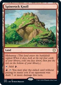 Spinerock Knoll, Commander: Adventures in the Forgotten Realms