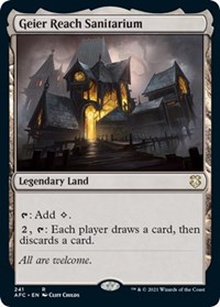 Geier Reach Sanitarium, Commander: Adventures in the Forgotten Realms