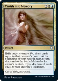 Vanish into Memory, Commander: Adventures in the Forgotten Realms