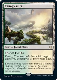 Canopy Vista, Commander: Adventures in the Forgotten Realms