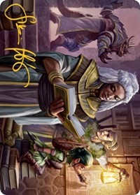 You Find the Villains' Lair Art Card (Gold-Stamped Signature), Art Series: Adventures in the Forgotten Realms