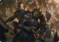 You Come to the Gnoll Camp Art Card, Art Series: Adventures in the Forgotten Realms