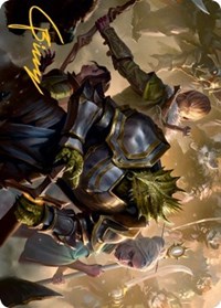 You Come to the Gnoll Camp Art Card (Gold-Stamped Signature), Art Series: Adventures in the Forgotten Realms