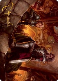 Veteran Dungeoneer Art Card (Gold-Stamped Signature), Art Series: Adventures in the Forgotten Realms