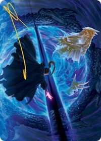 Bar the Gate Art Card (Gold-Stamped Signature), Art Series: Adventures in the Forgotten Realms