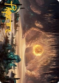 Plains (265) Art Card (Gold-Stamped Signature), Art Series: Adventures in the Forgotten Realms