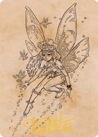 Pixie Guide (Showcase) Art Card (Gold-Stamped Signature), Art Series: Adventures in the Forgotten Realms