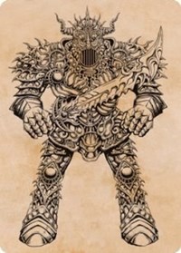 Iron Golem (Showcase) Art Card, Art Series: Adventures in the Forgotten Realms