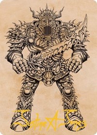 Iron Golem (Showcase) Art Card (Gold-Stamped Signature), Art Series: Adventures in the Forgotten Realms