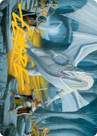 Cave of the Frost Dragon Art Card (Gold-Stamped Signature), Art Series: Adventures in the Forgotten Realms