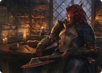 Jaded Sell-Sword Art Card, Art Series: Adventures in the Forgotten Realms