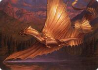 Adult Gold Dragon Art Card, Art Series: Adventures in the Forgotten Realms