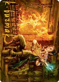 Wish Art Card (Gold-Stamped Signature), Art Series: Adventures in the Forgotten Realms