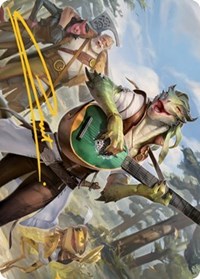 Wandering Troubadour Art Card (Gold-Stamped Signature), Art Series: Adventures in the Forgotten Realms
