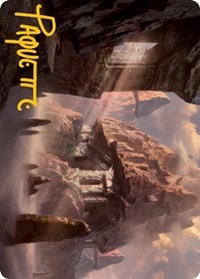 Mountain (62/81) Art Card (Gold-Stamped Signature), Art Series: Adventures in the Forgotten Realms