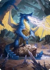 Blue Dragon Art Card, Art Series: Adventures in the Forgotten Realms