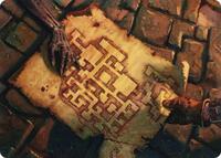 Dungeon Map Art Card, Art Series: Adventures in the Forgotten Realms