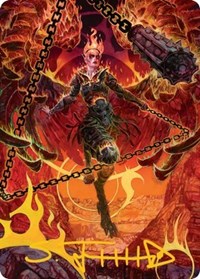 Zariel, Archduke of Avernus Art Card (Gold-Stamped Signature), Art Series: Adventures in the Forgotten Realms