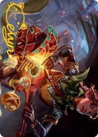 Bag of Holding Art Card (Gold-Stamped Signature), Art Series: Adventures in the Forgotten Realms