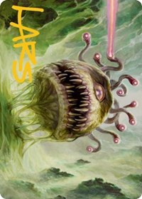Beholder Art Card (Gold-Stamped Signature), Art Series: Adventures in the Forgotten Realms
