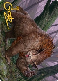 Owlbear Art Card (Gold-Stamped Signature), Art Series: Adventures in the Forgotten Realms