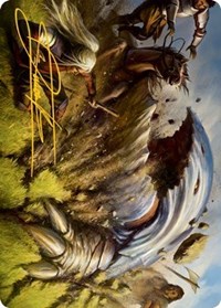 Bulette Art Card (Gold-Stamped Signature), Art Series: Adventures in the Forgotten Realms
