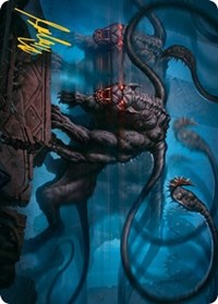 Displacer Beast Art Card (Gold-Stamped Signature), Art Series: Adventures in the Forgotten Realms