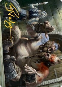 Ettin Art Card (Gold-Stamped Signature), Art Series: Adventures in the Forgotten Realms