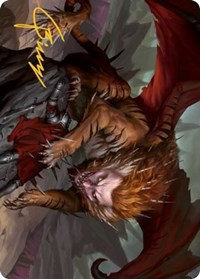 Manticore Art Card (Gold-Stamped Signature), Art Series: Adventures in the Forgotten Realms